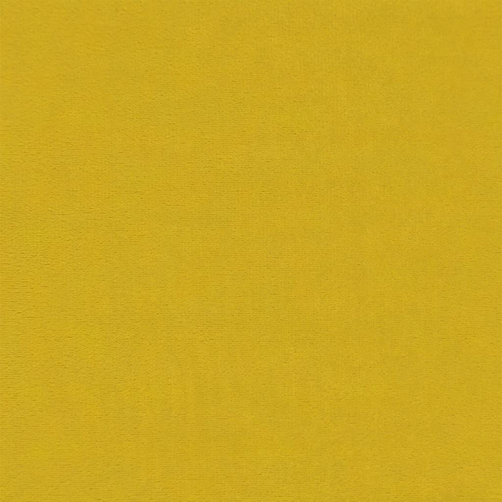 Divano Letto Estraibile con Cassetti Giallo 100x200cm Velluto | homemem39