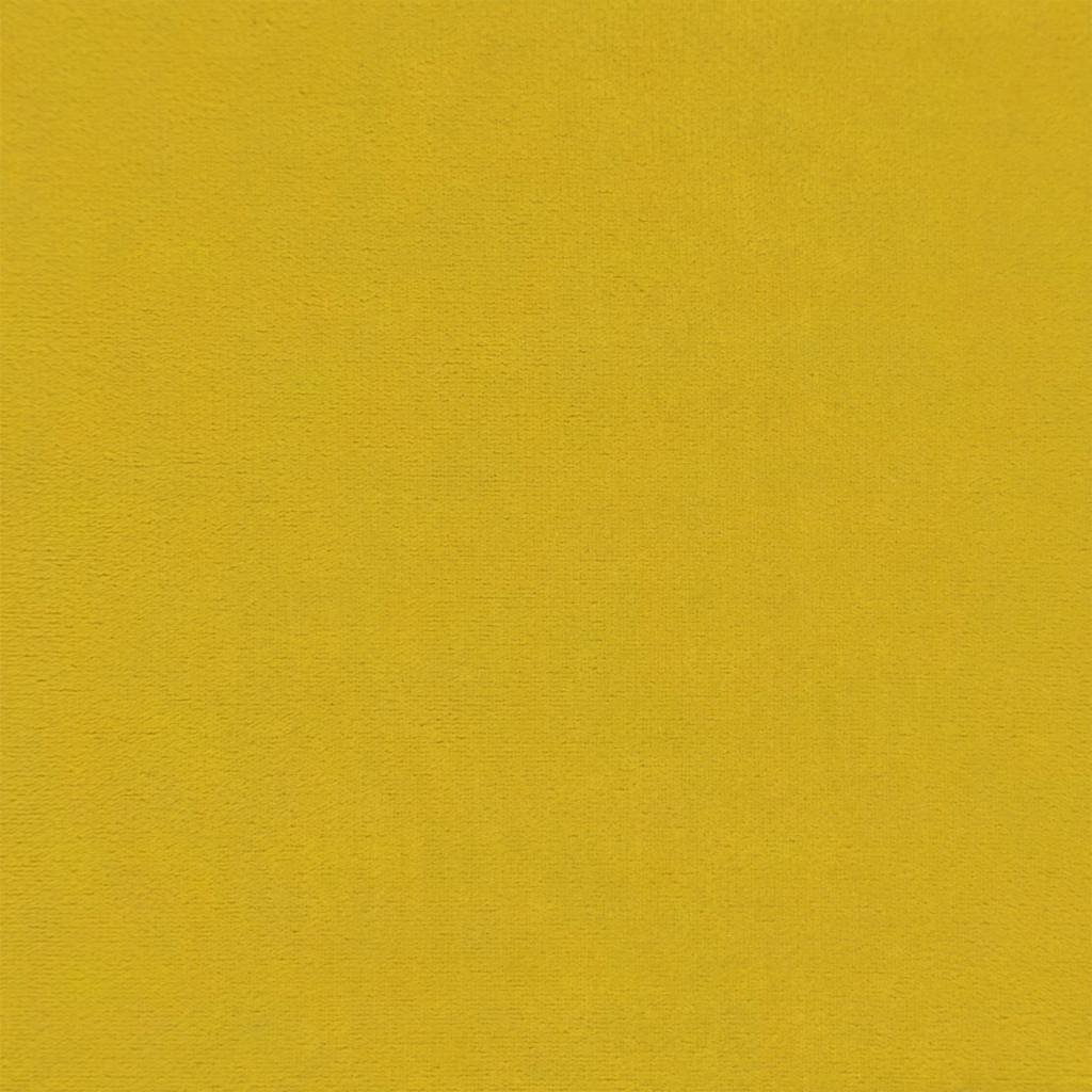 Divano Letto Estraibile con Cassetti Giallo 100x200cm Velluto | homemem39