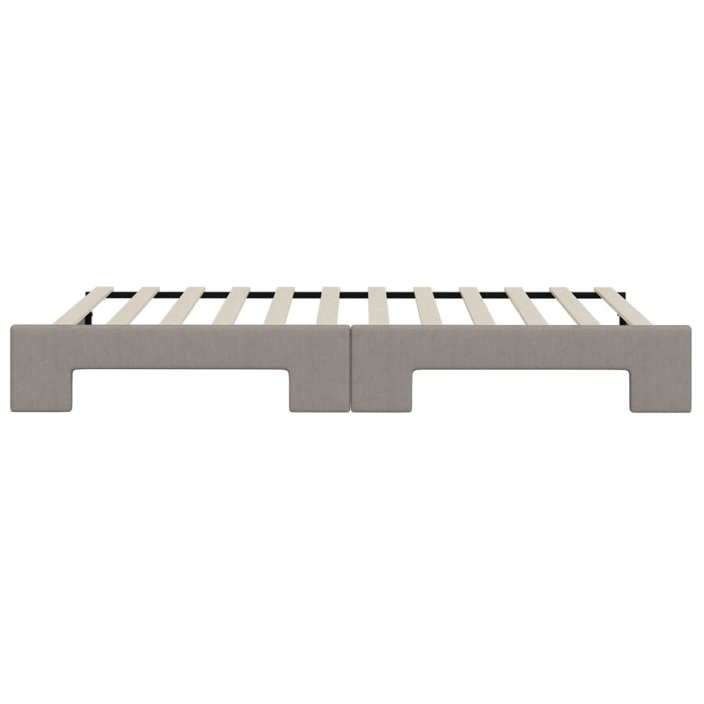 Divano Letto con Letto Estraibile Tortora 100x200 cm in Tessuto