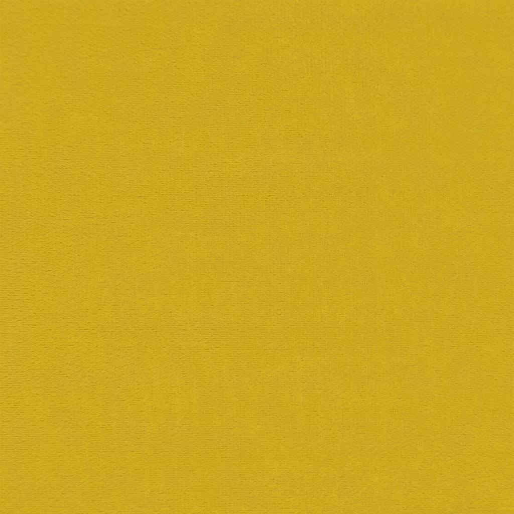 Divano Letto Estraibile con Materassi Giallo 100x200 cm Velluto | homemem39