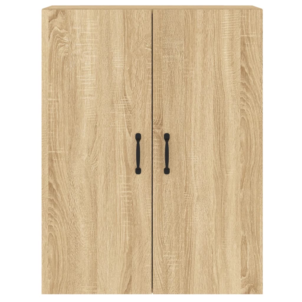 Armadietti a Parete 2 pz Rovere Sonoma in Legno Multistrato