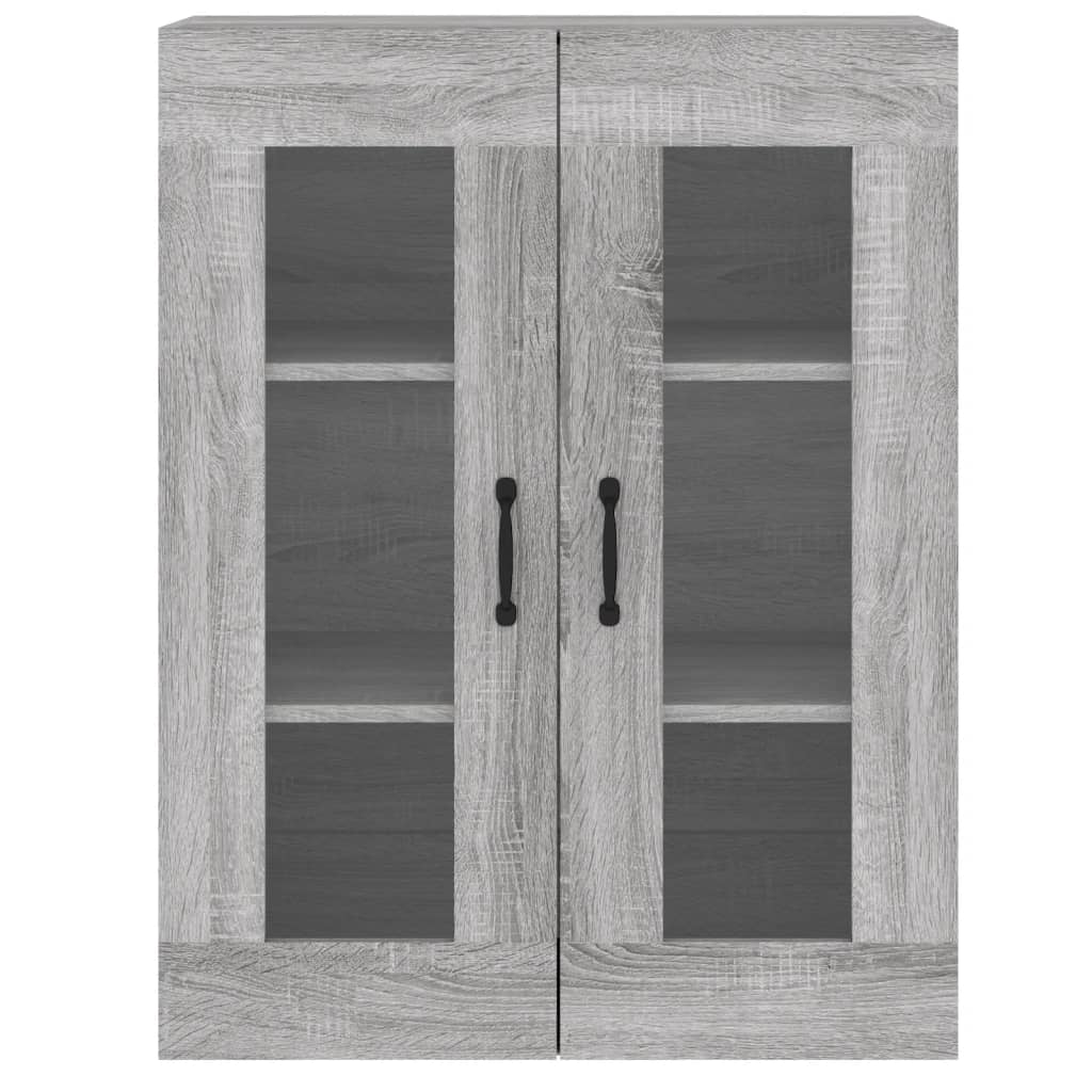 Armadietti a Parete 2 pz Grigio Sonoma in Legno Multistrato - homemem39