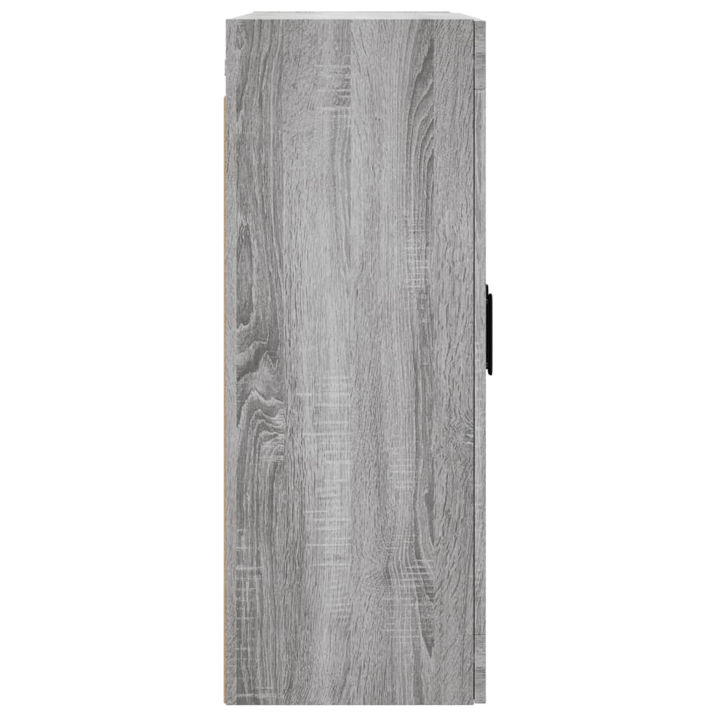 Armadietti a Parete 2 pz Grigio Sonoma in Legno Multistrato