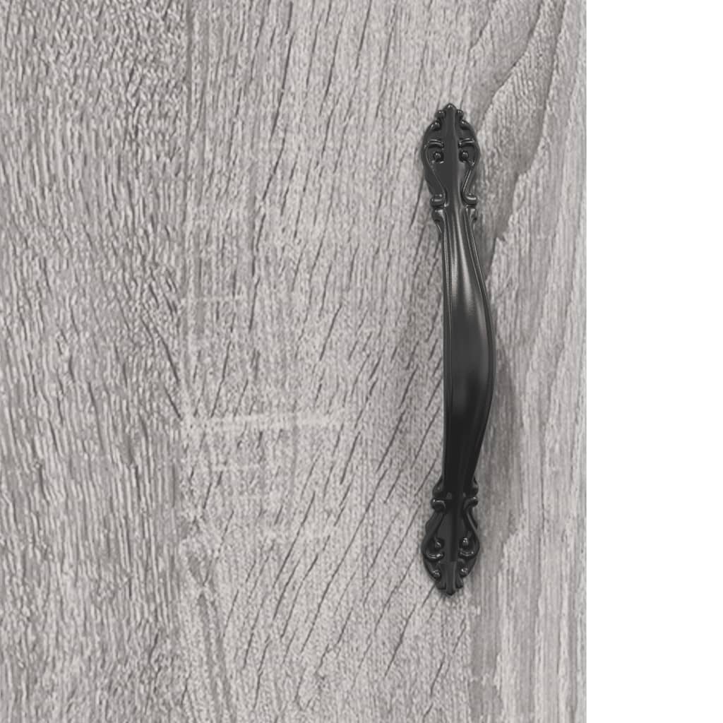 Armadietti a Parete 2 pz Grigio Sonoma in Legno Multistrato