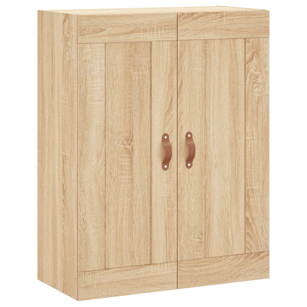 Armadietti a Parete 2 pz Rovere Sonoma in Legno Multistrato