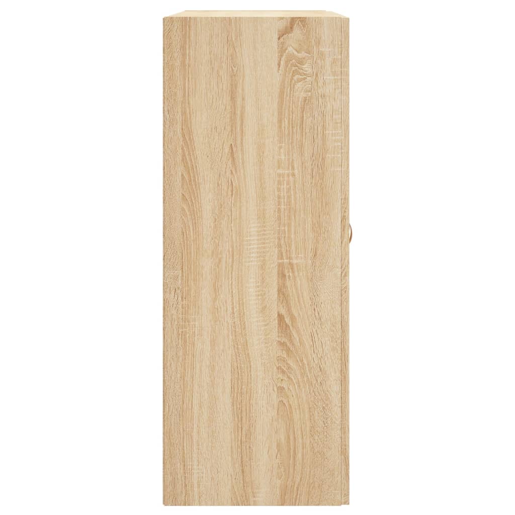 Armadietti a Parete 2 pz Rovere Sonoma in Legno Multistrato