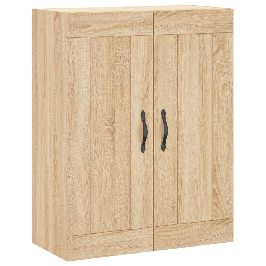Armadietti a Parete 2 pz Rovere Sonoma in Legno Multistrato