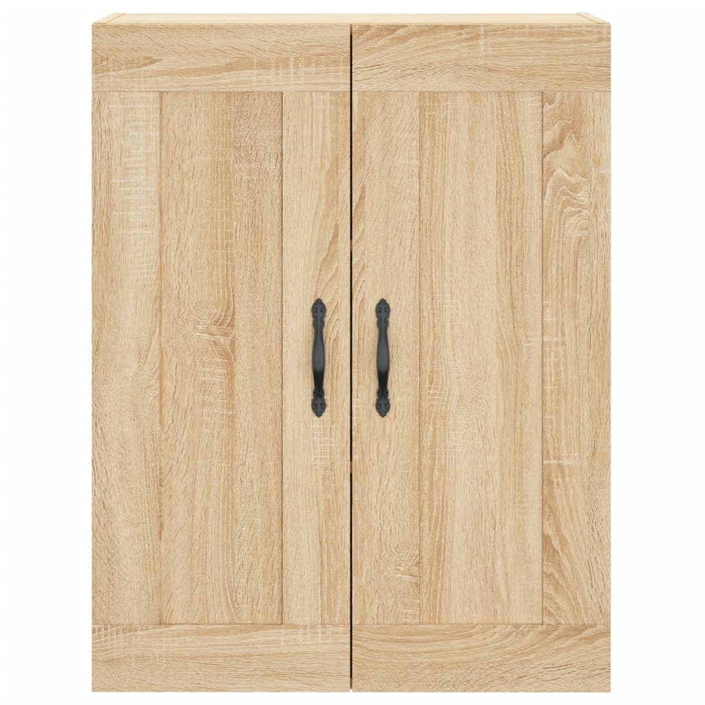 Armadietti a Parete 2 pz Rovere Sonoma in Legno Multistrato