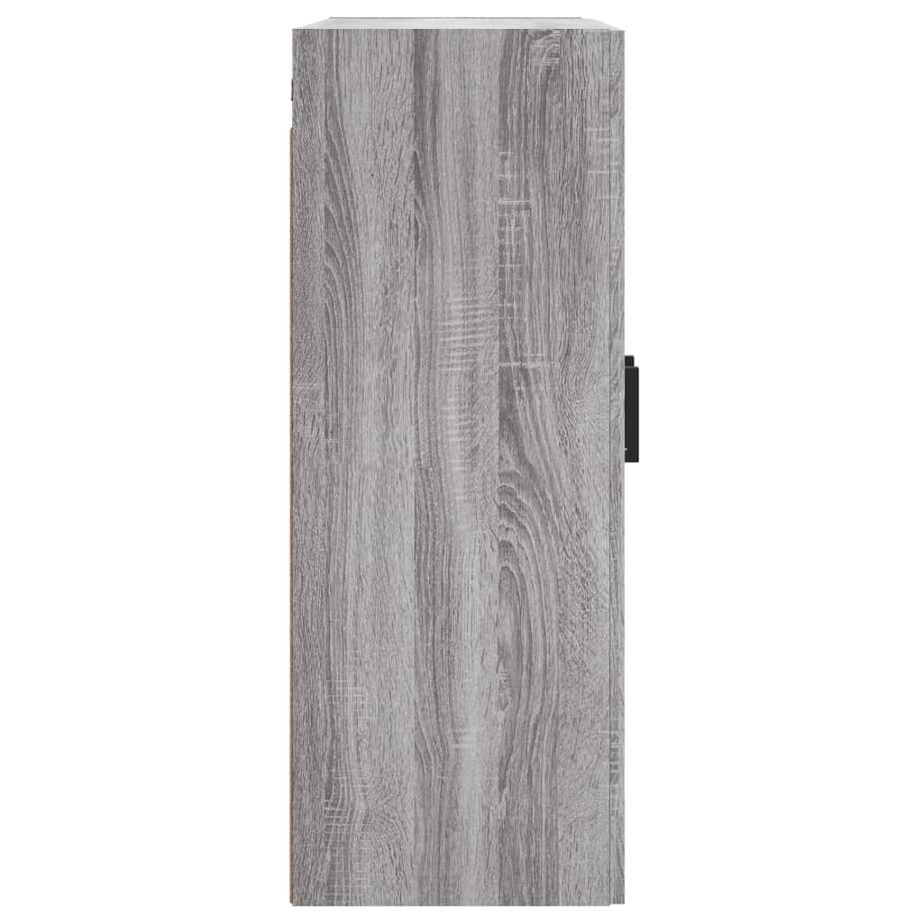 Armadietti a Parete 2 pz Grigio Sonoma in Legno Multistrato
