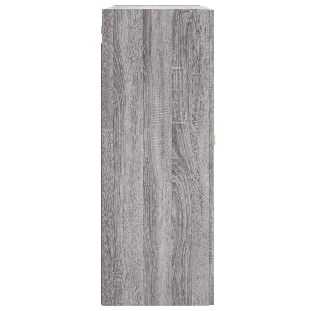 Armadietti a Parete 2 pz Grigio Sonoma in Legno Multistrato