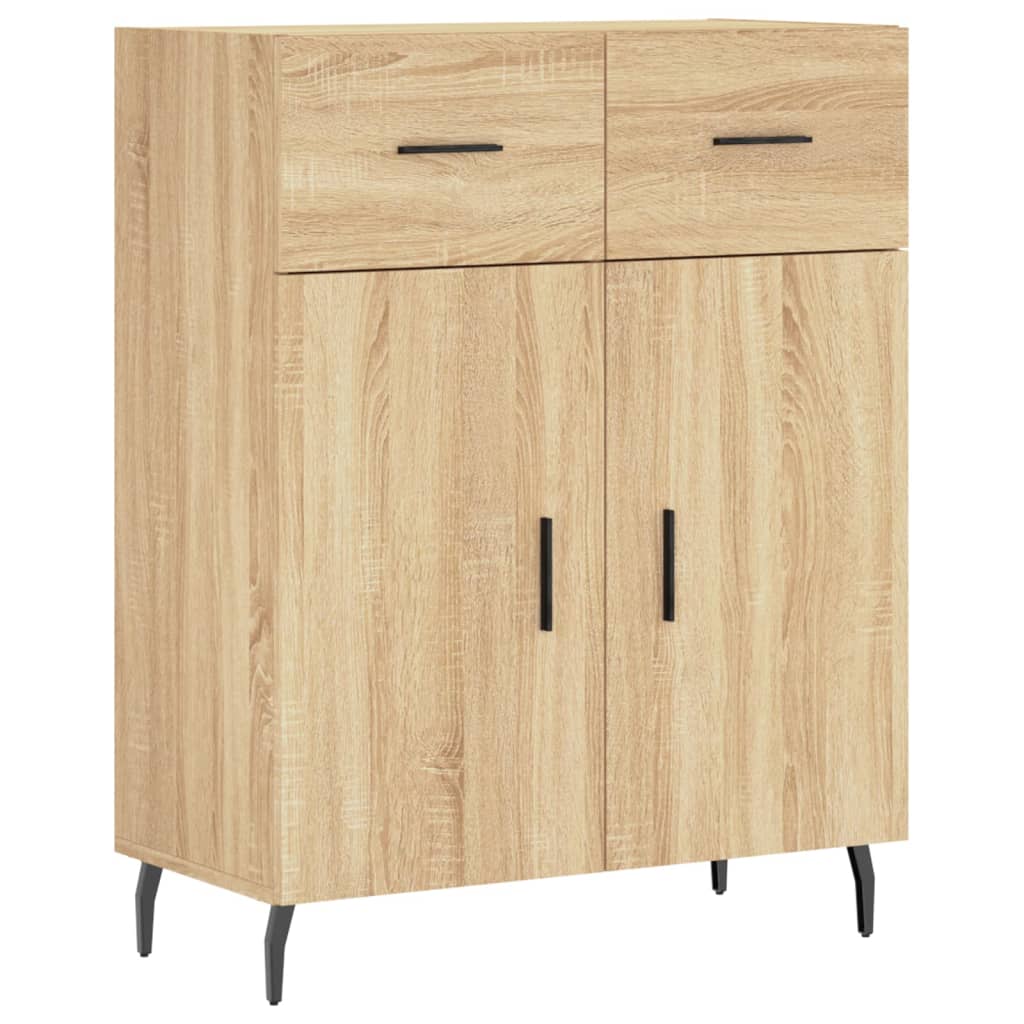 Credenza Rovere Sonoma 69,5x34x180 cm in Legno Multistrato