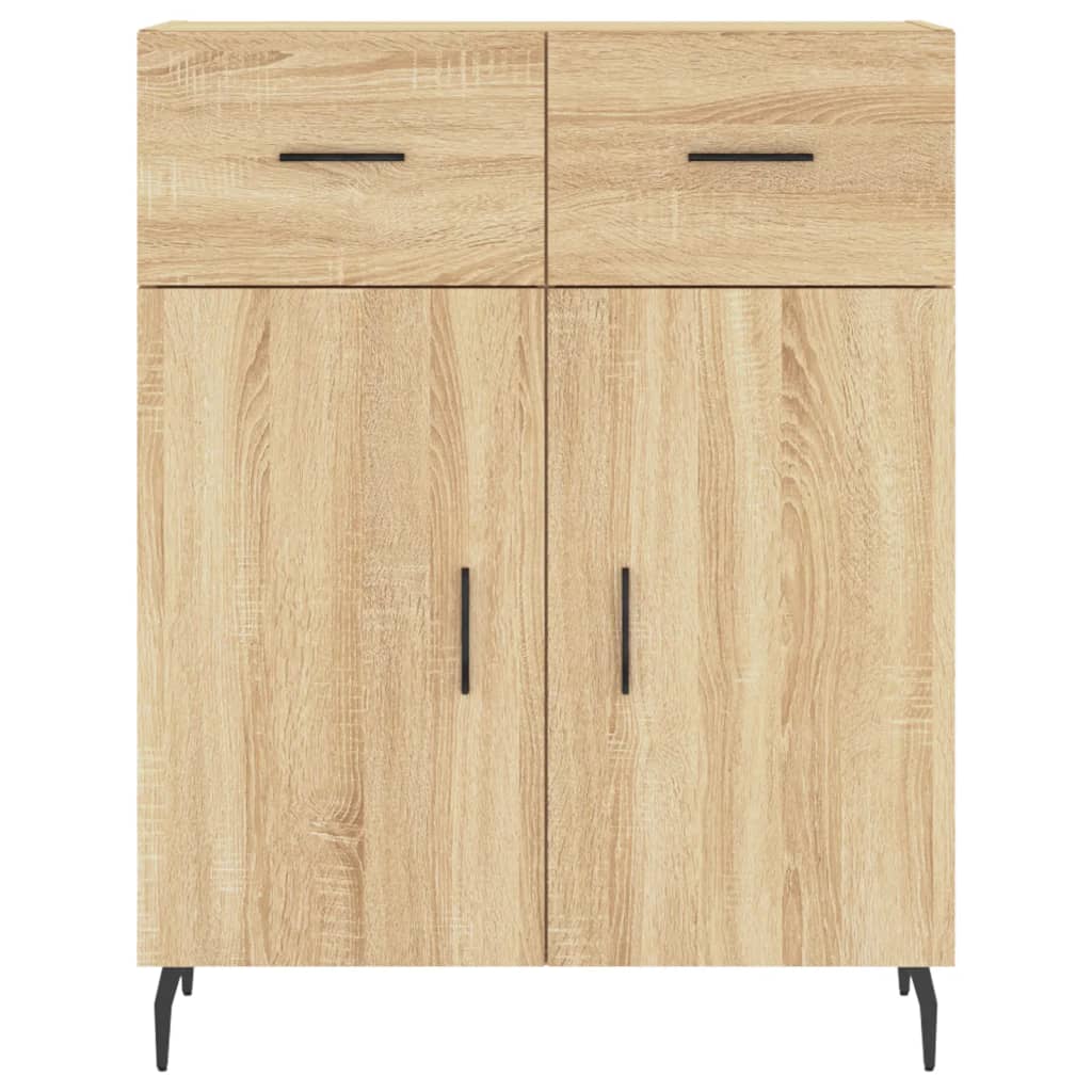 Credenza Rovere Sonoma 69,5x34x180 cm in Legno Multistrato