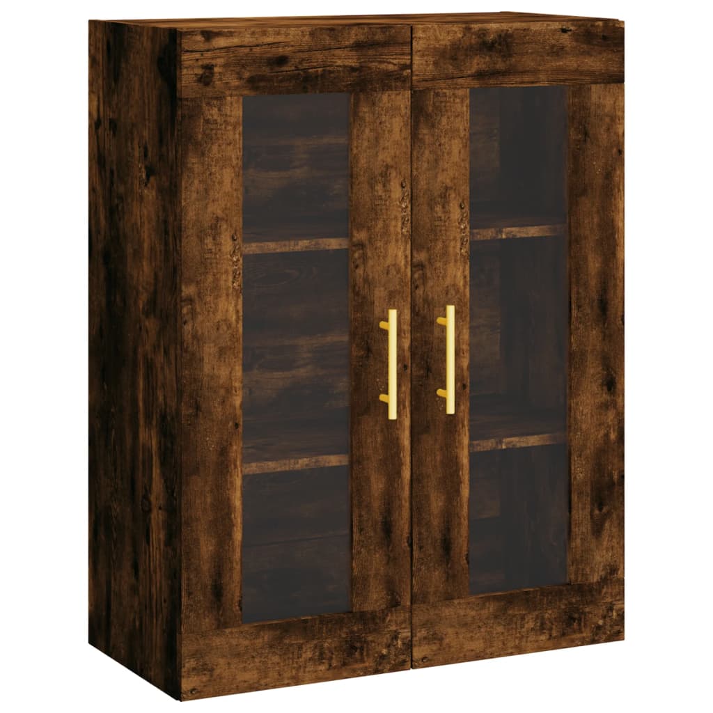 Credenza Rovere Fumo 69,5x34x180 cm in Legno Multistrato