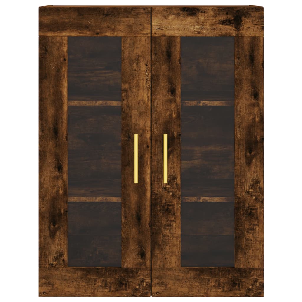 Credenza Rovere Fumo 69,5x34x180 cm in Legno Multistrato
