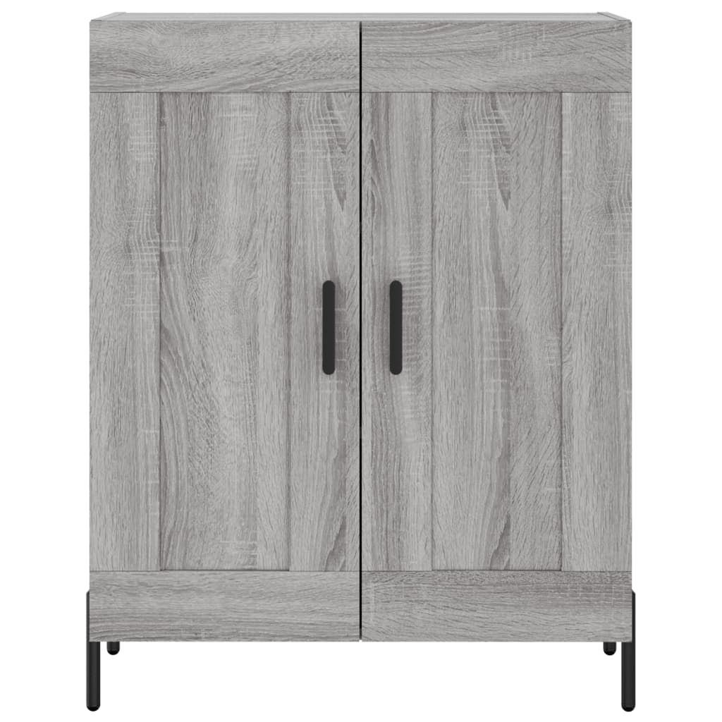 Credenza Grigio Sonoma 69,5x34x180 cm in Legno Multistrato