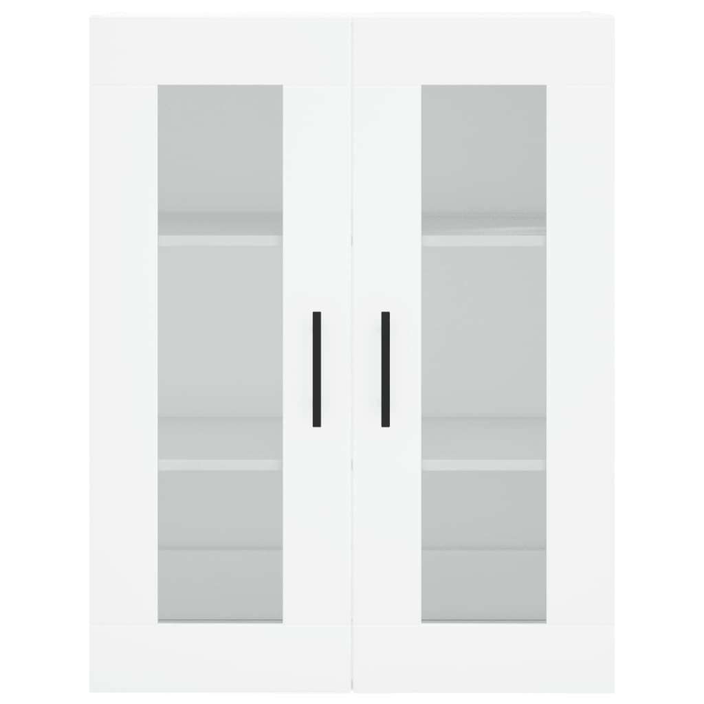 Credenza Bianca 69,5x34x180 cm in Legno Multistrato