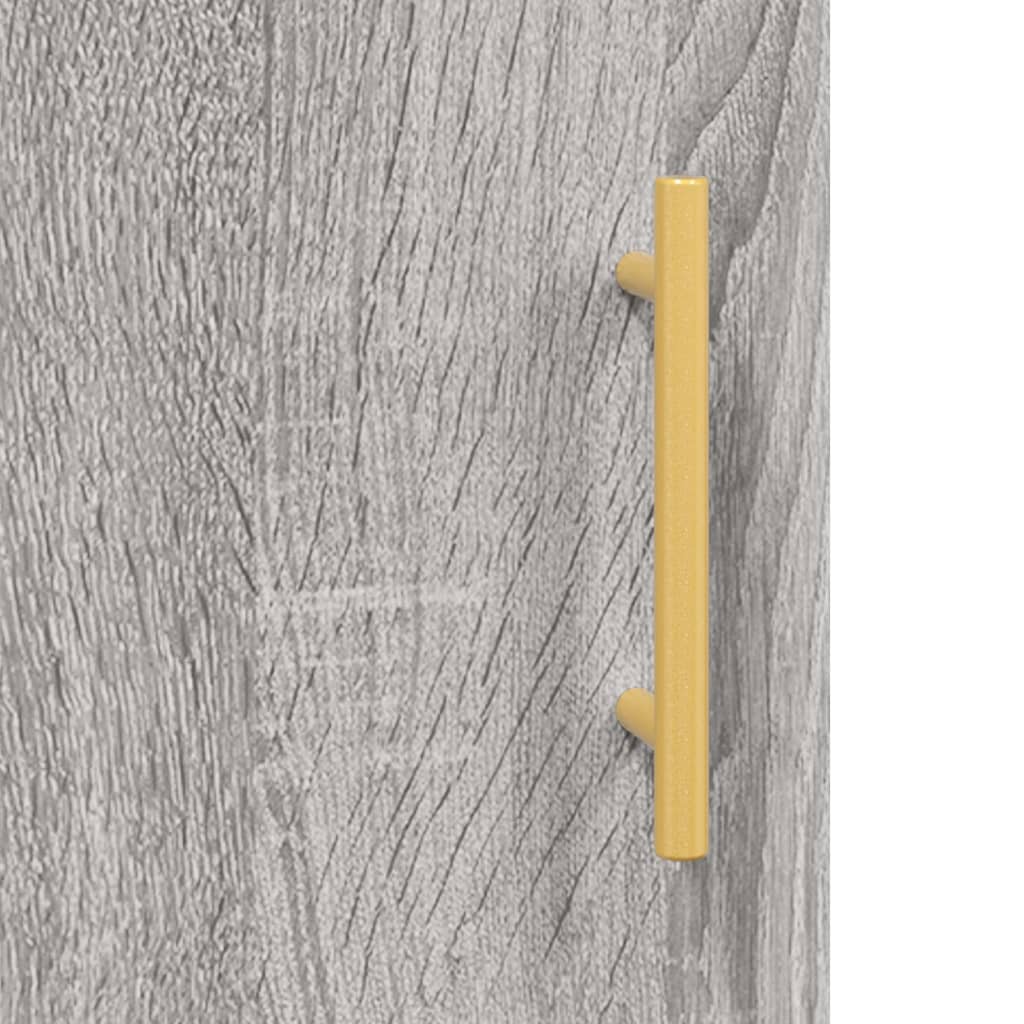 Credenza Grigio Sonoma 34,5x34x180 cm in Legno Multistrato - homemem39