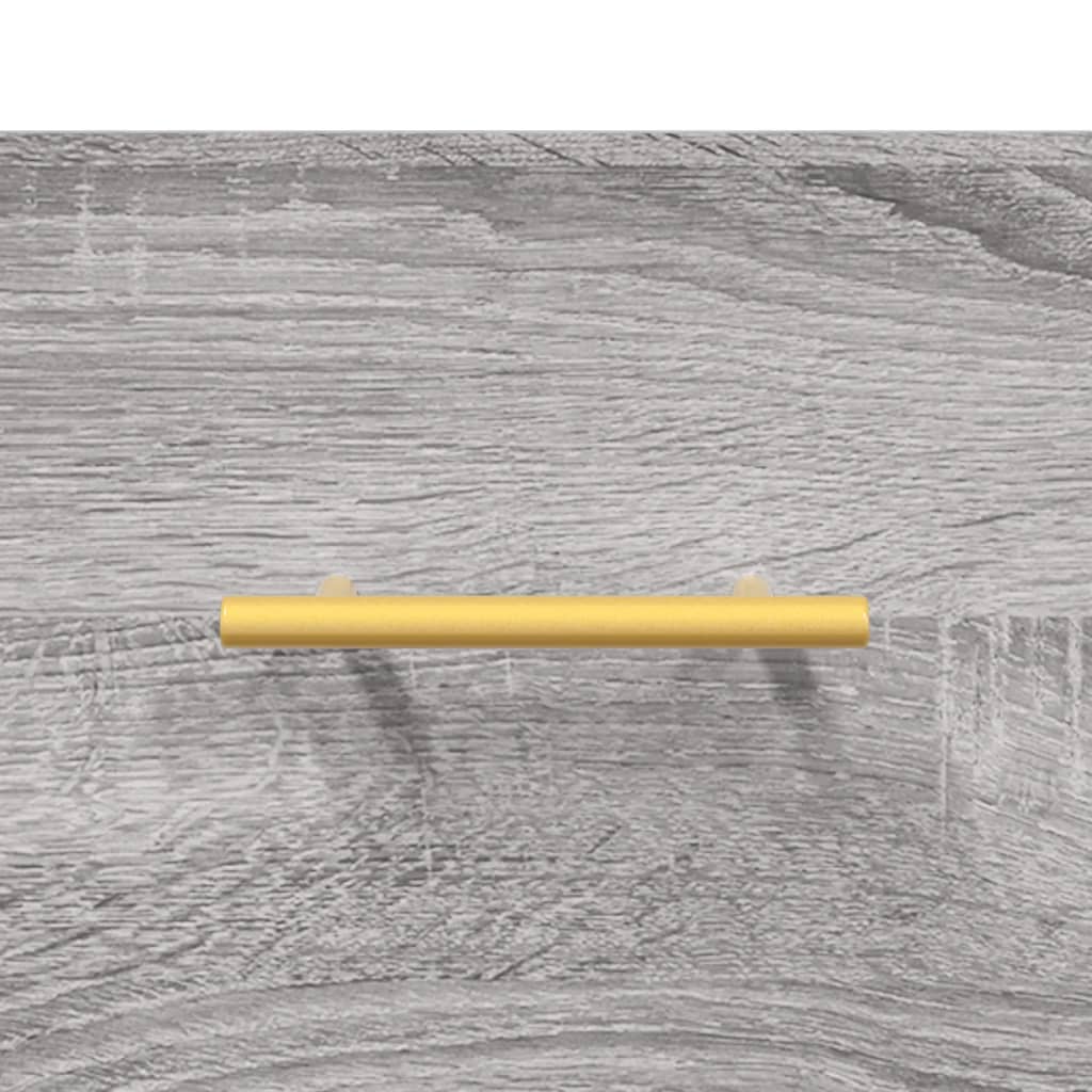 Credenza Grigio Sonoma 69,5x34x180 cm in Legno Multistrato | homemem39