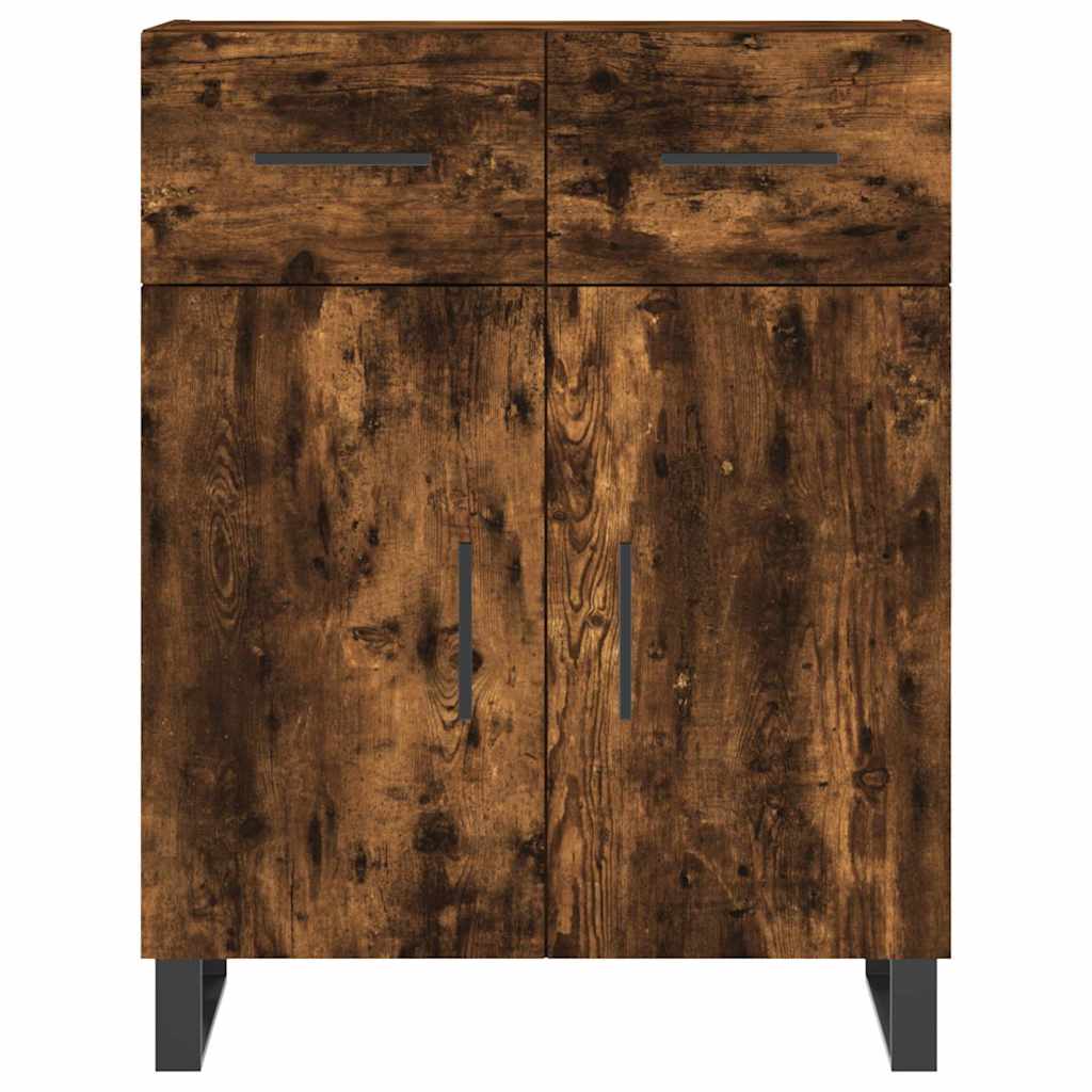Credenza Rovere Fumo 69,5x34x180 cm in Legno Multistrato | homemem39