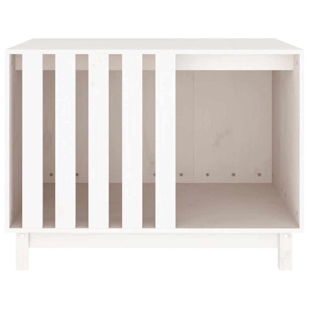Casetta per Cani Bianca 90x60x67 cm in Legno Massello di Pino - homemem39