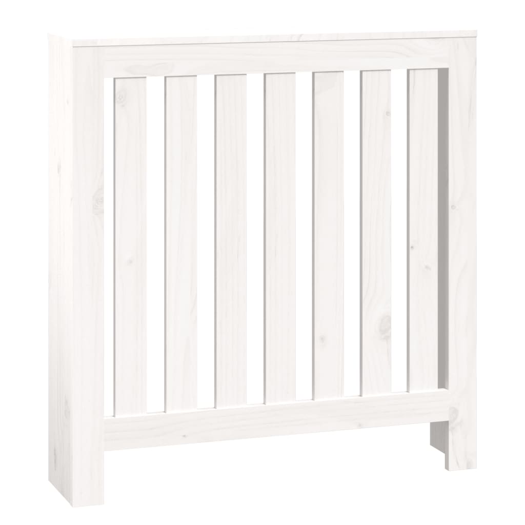 Copertura Termosifone Bianca 79,5x19x84 cm Legno Massello Pino - homemem39