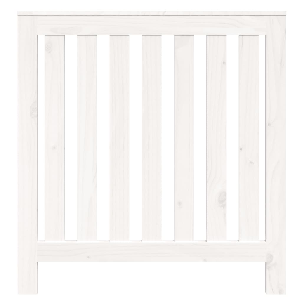 Copertura Termosifone Bianca 79,5x19x84 cm Legno Massello Pino - homemem39
