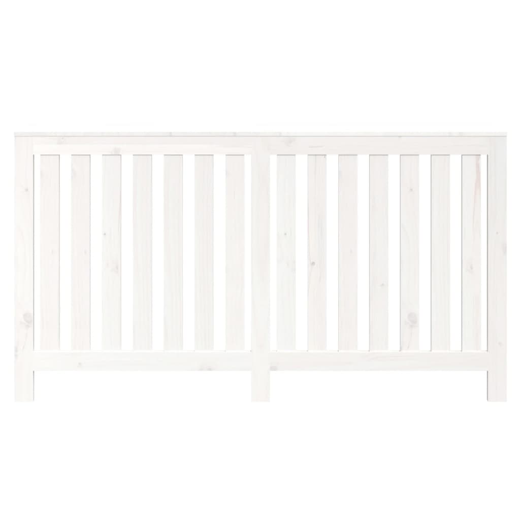 Copertura Termosifone Bianca 153x19x84 cm Legno Massello Pino - homemem39