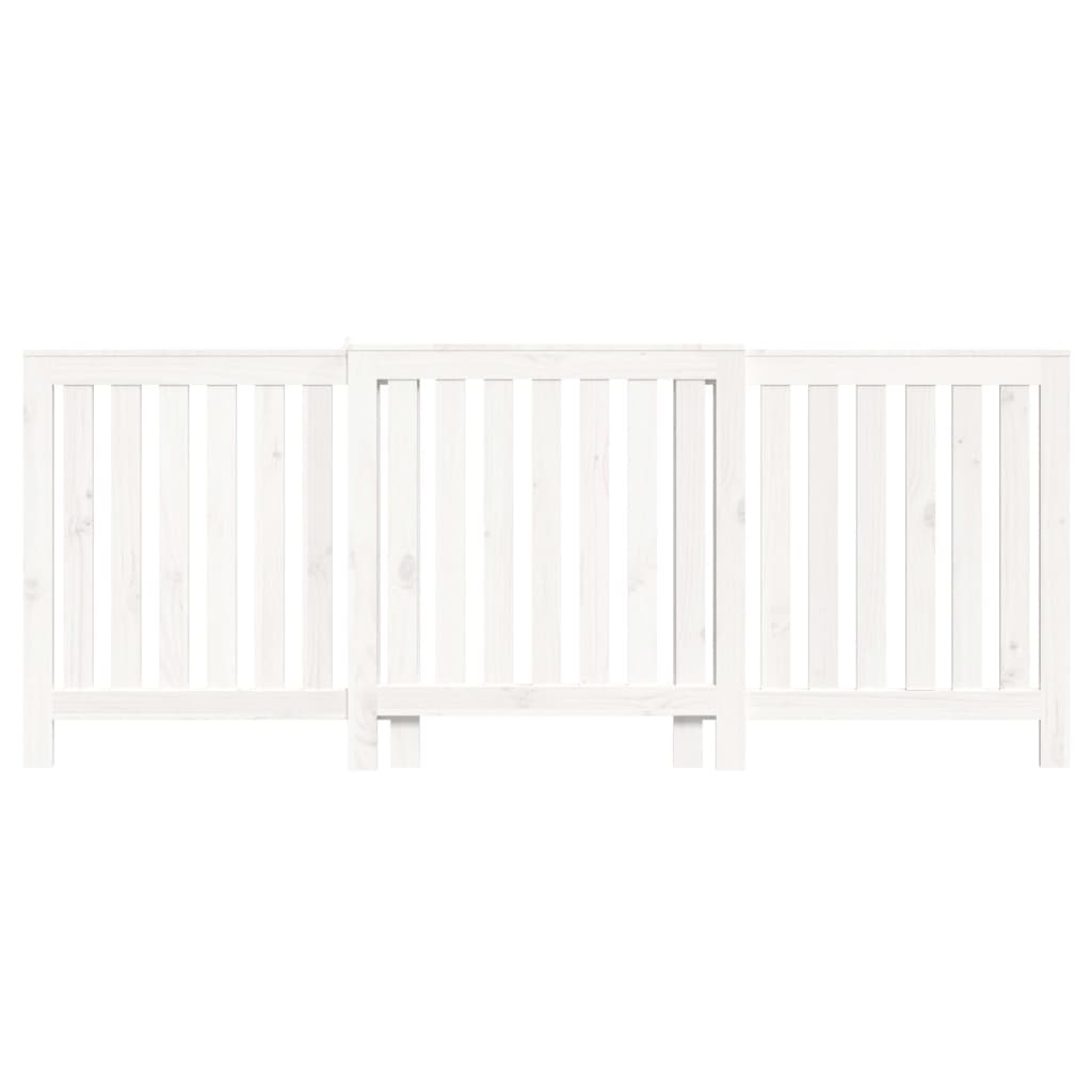 Copertura Termosifone Bianca 210x21x85 cm Legno Massello Pino - homemem39