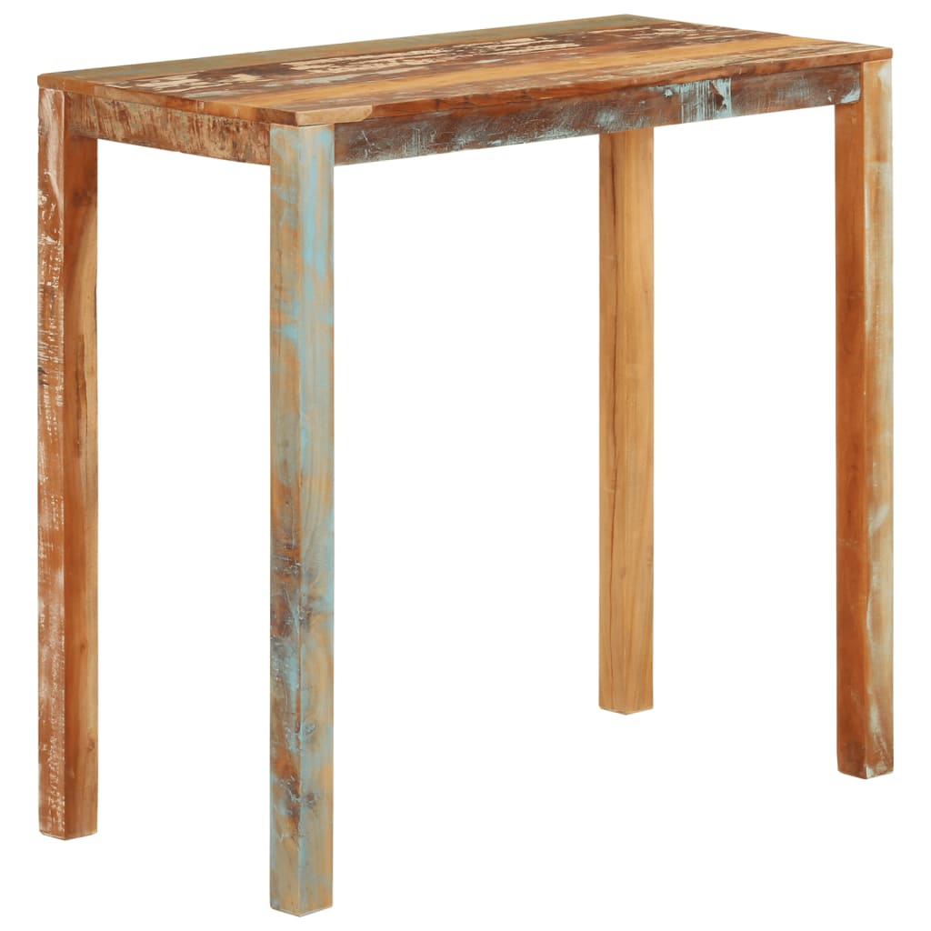 Tavolo da Bar 112x55x108 cm in Legno Massello di Recupero - homemem39