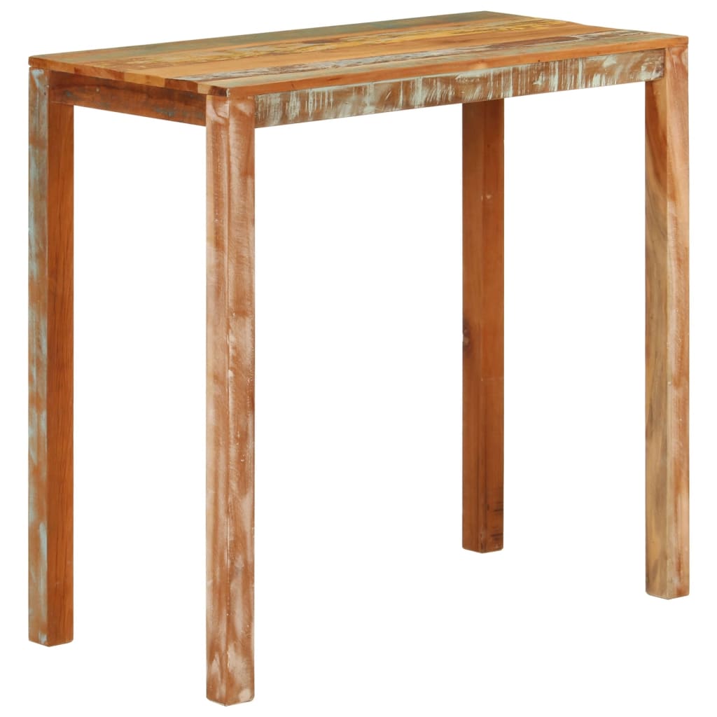 Tavolo da Bar 112x55x108 cm in Legno Massello di Recupero - homemem39