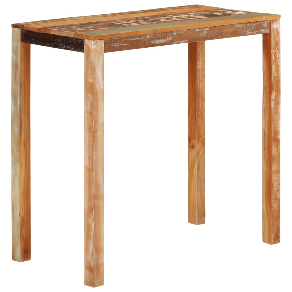 Tavolo da Bar 112x55x108 cm in Legno Massello di Recupero - homemem39