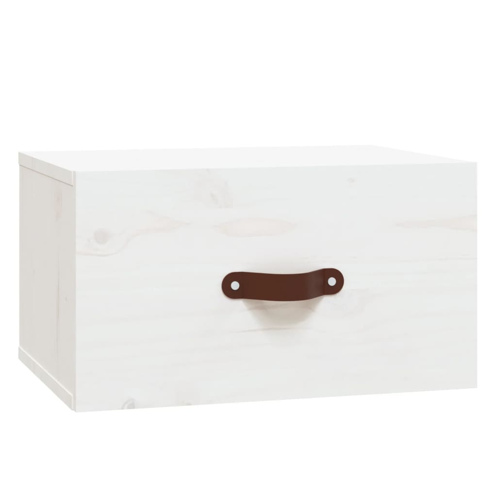 Comodini a Muro 2 pz Bianchi 40x29,5x22 cm - homemem39