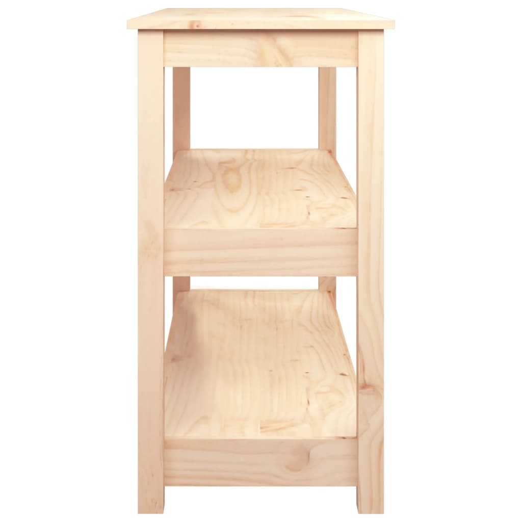Tavolo Consolle 110x40x74 cm in Legno Massello di Pino - homemem39