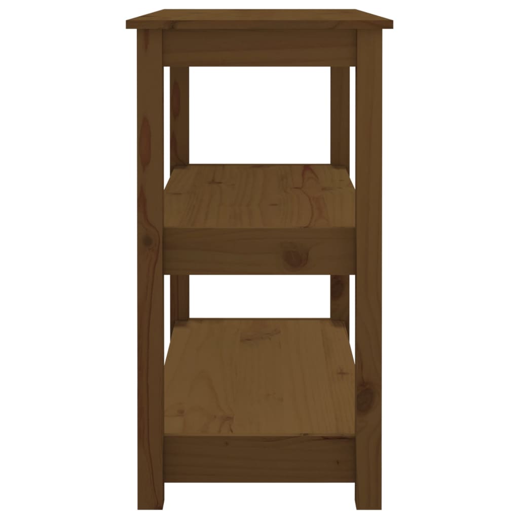 Tavolo Consolle ambra 80x40x74 cm in Legno Massello di Pino - homemem39