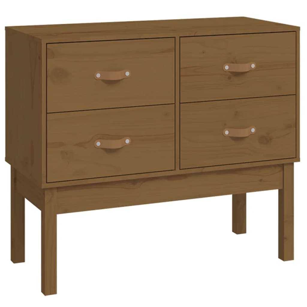 Tavolo Consolle Ambra 90x40x78 cm in Legno Massello di Pino - homemem39