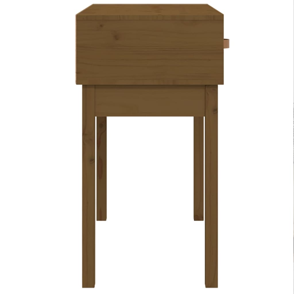 Tavolo Consolle Ambra 76,5x40x75 cm in Legno Massello di Pino - homemem39