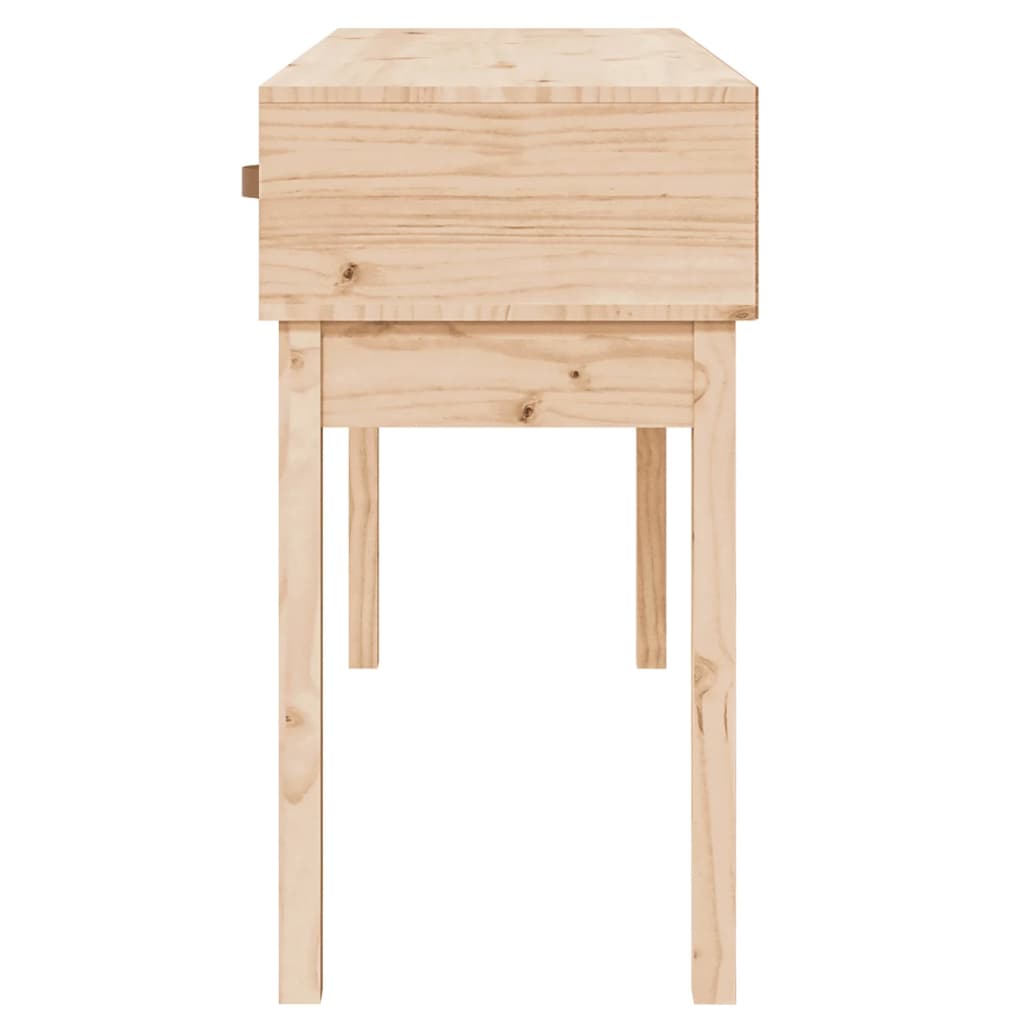 Tavolo Consolle 114x40x75 cm in Legno Massello di Pino - homemem39