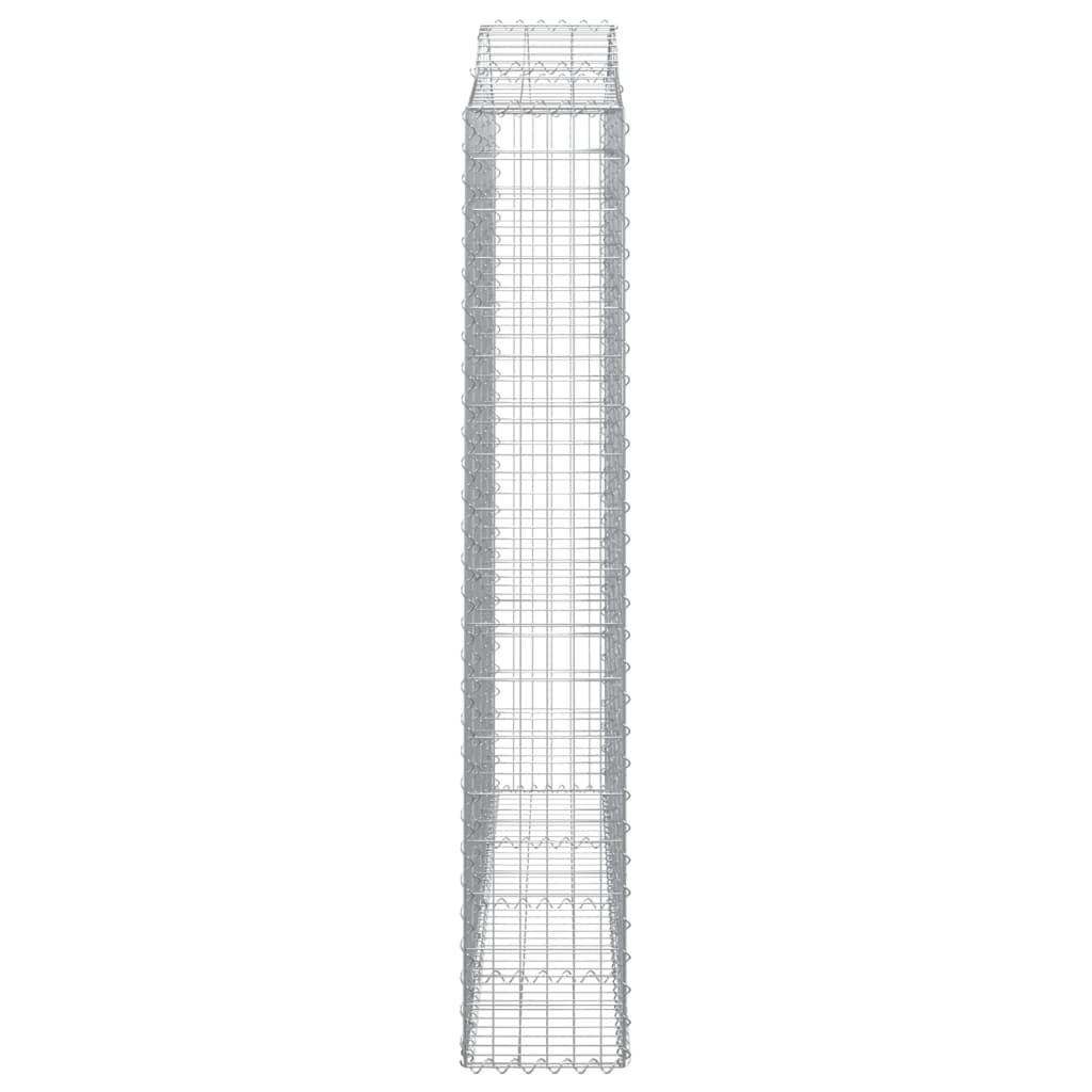 Cesti Gabbioni ad Arco 2 pz 200x30x180/200 cm Ferro Zincato - homemem39