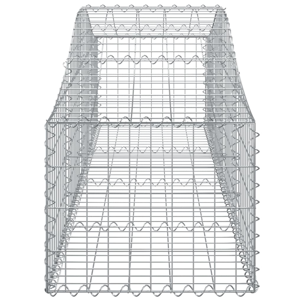 Cesti Gabbioni ad Arco 6 pz 200x50x40/60 cm Ferro Zincato - homemem39