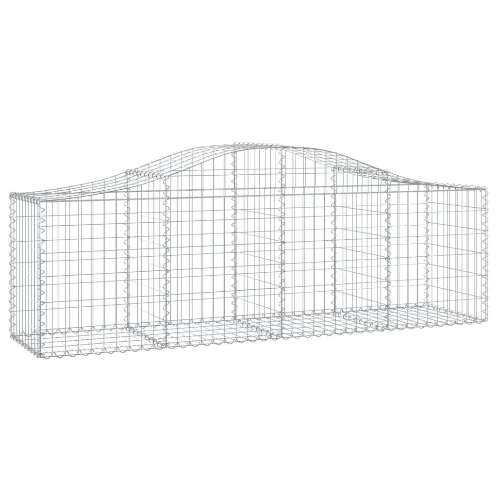 Cesti Gabbioni ad Arco 10 pz 200x50x60/80 cm Ferro Zincato | homemem39