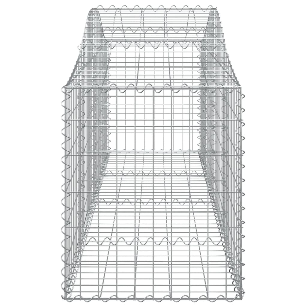 Cesti Gabbioni ad Arco 10 pz 200x50x60/80 cm Ferro Zincato - homemem39