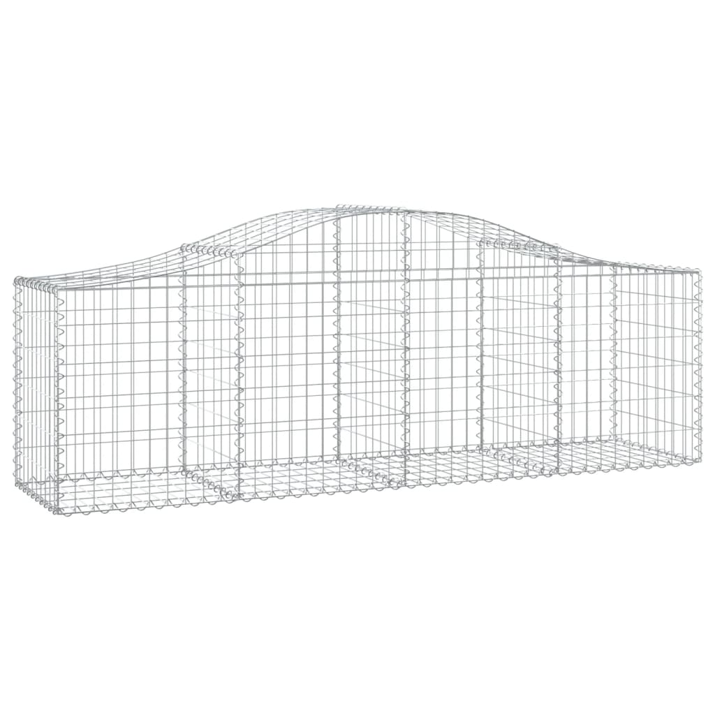 Cesti Gabbioni ad Arco 12 pz 200x50x60/80 cm Ferro Zincato | homemem39