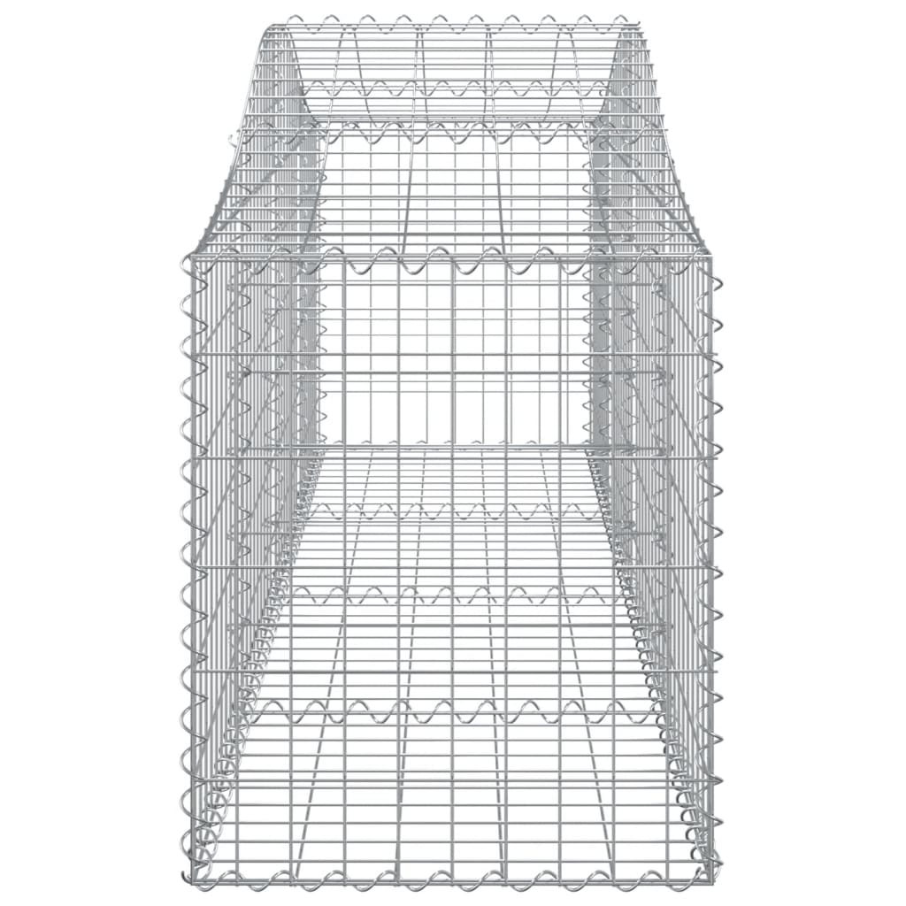 Cesti Gabbioni ad Arco 13 pz 200x50x60/80 cm Ferro Zincato - homemem39