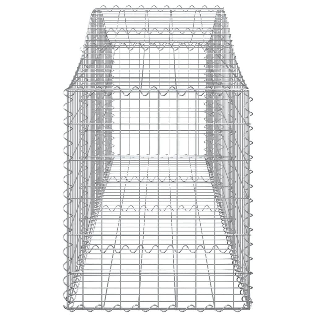 Cesti Gabbioni ad Arco 14 pz 200x50x60/80 cm Ferro Zincato - homemem39