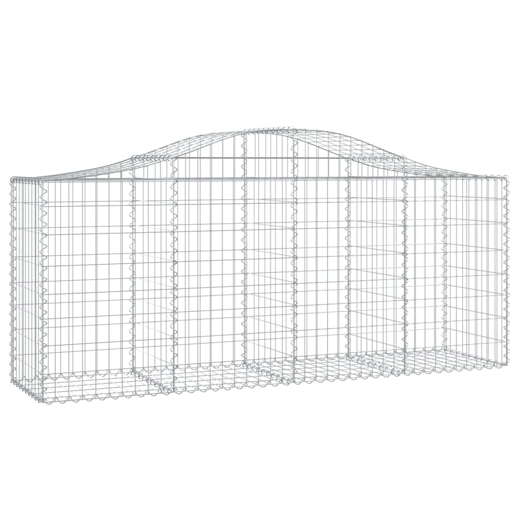 Cesti Gabbioni ad Arco 15 pz 200x50x80/100 cm Ferro Zincato | homemem39