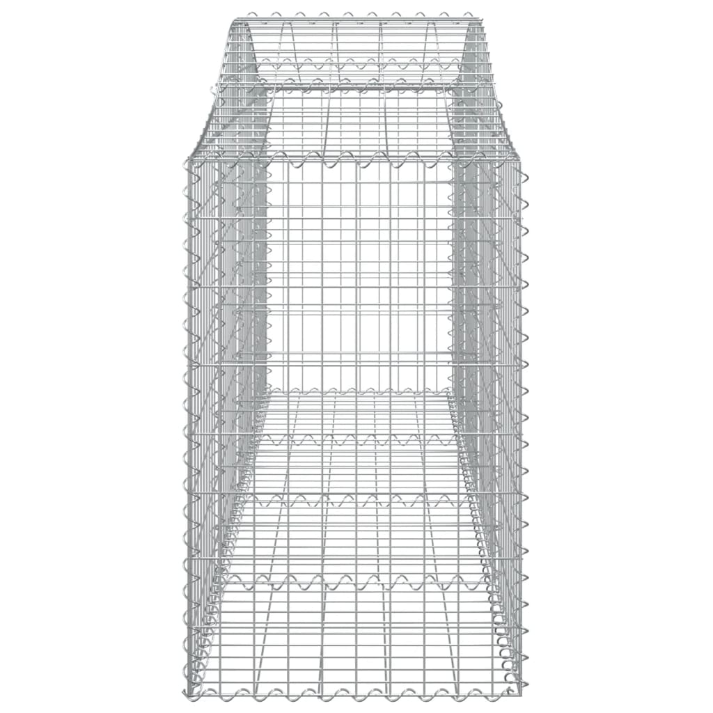 Cesti Gabbioni ad Arco 15 pz 200x50x80/100 cm Ferro Zincato - homemem39