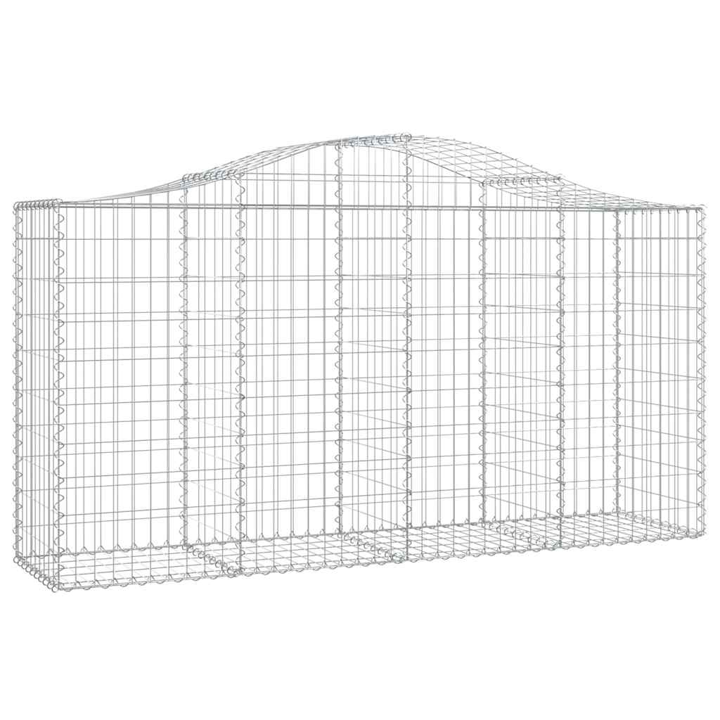Cesti Gabbioni ad Arco 18 pz 200x50x100/120 cm Ferro Zincato | homemem39