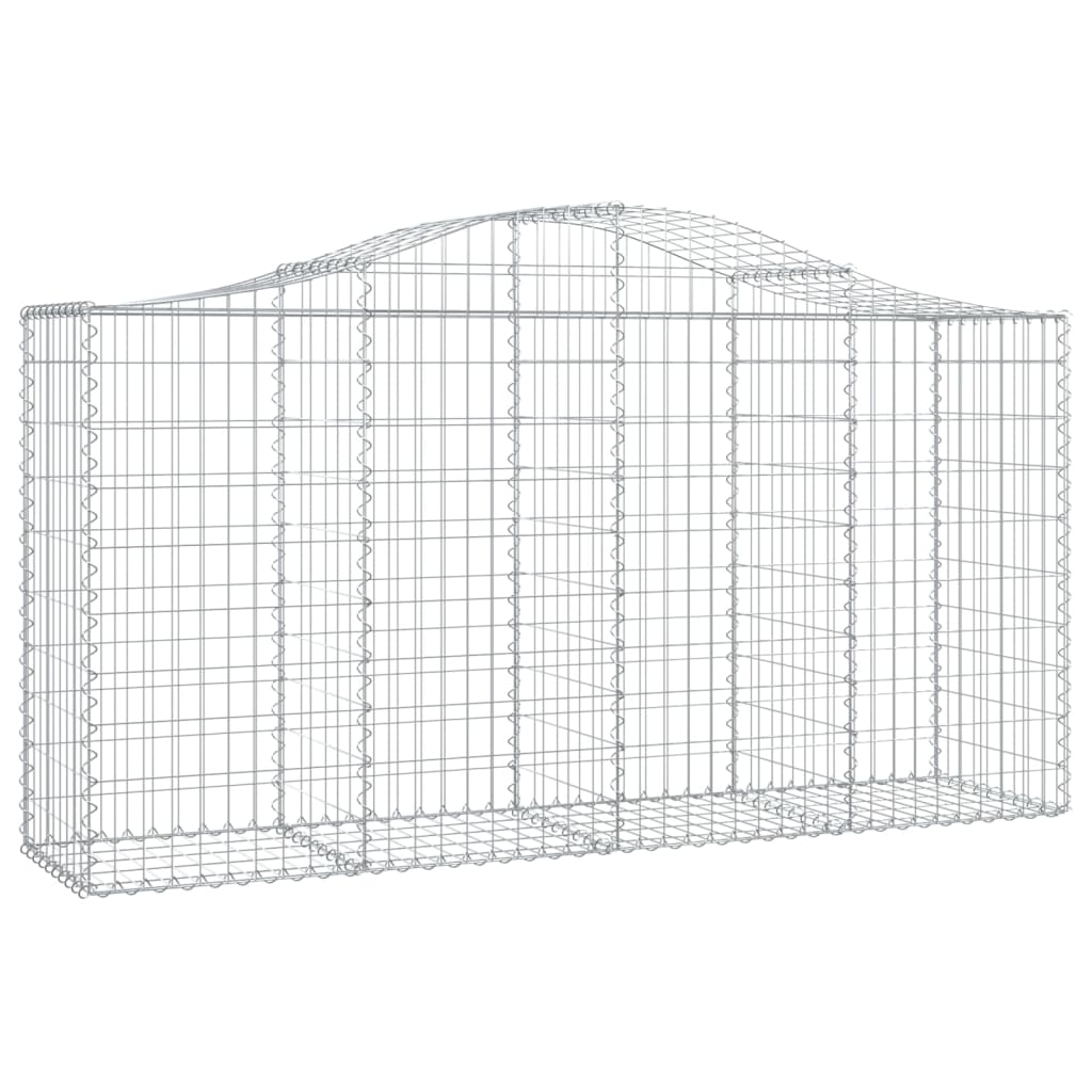 Cesti Gabbioni ad Arco 25 pz 200x50x100/120 cm Ferro Zincato | homemem39