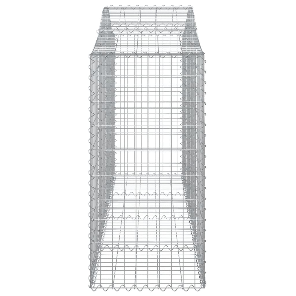 Cesti Gabbioni ad Arco 8 pz 200x50x120/140 cm Ferro Zincato - homemem39