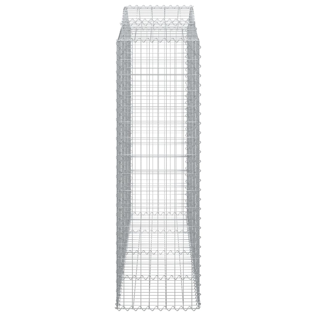 Cesti Gabbioni ad Arco 7 pz 200x50x160/180 cm Ferro Zincato - homemem39